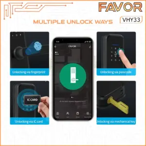 Smart Door Lock - Favor VHY33 - Kunci Pintu Digital 02