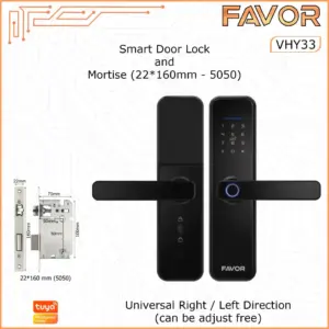 Smart Door Lock - Favor VHY33 - Kunci Pintu Digital - 160mm 5050