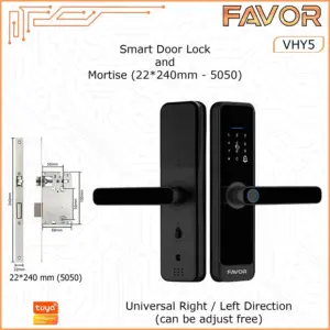 Smart Lock - Favor VHY5 - Kunci Pintu Otomatis - Image 6