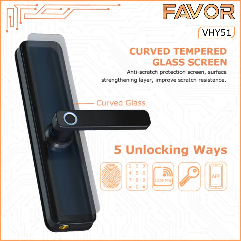 Smart Door Lock - Favor VHY51 - Kunci Digital 04