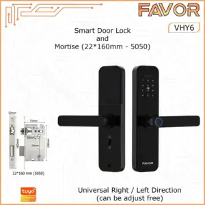 Smart Door Lock Favor VHY6 - Handle Pintu Otomatis - 160mm 5050