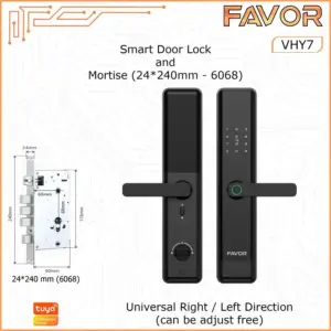 Smart Door Lock - Favor VHY7 | Kunci Fingerprint - Image 5