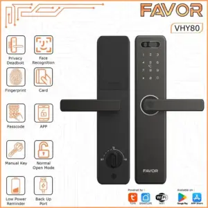 Smart Door Lock Favor VHY80 - Kunci Fingerprint 01