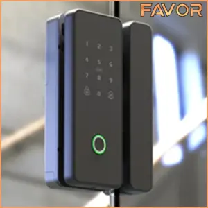 Smart Door Lock Favor VO11Y Pintu Kaca - Frameless Double
