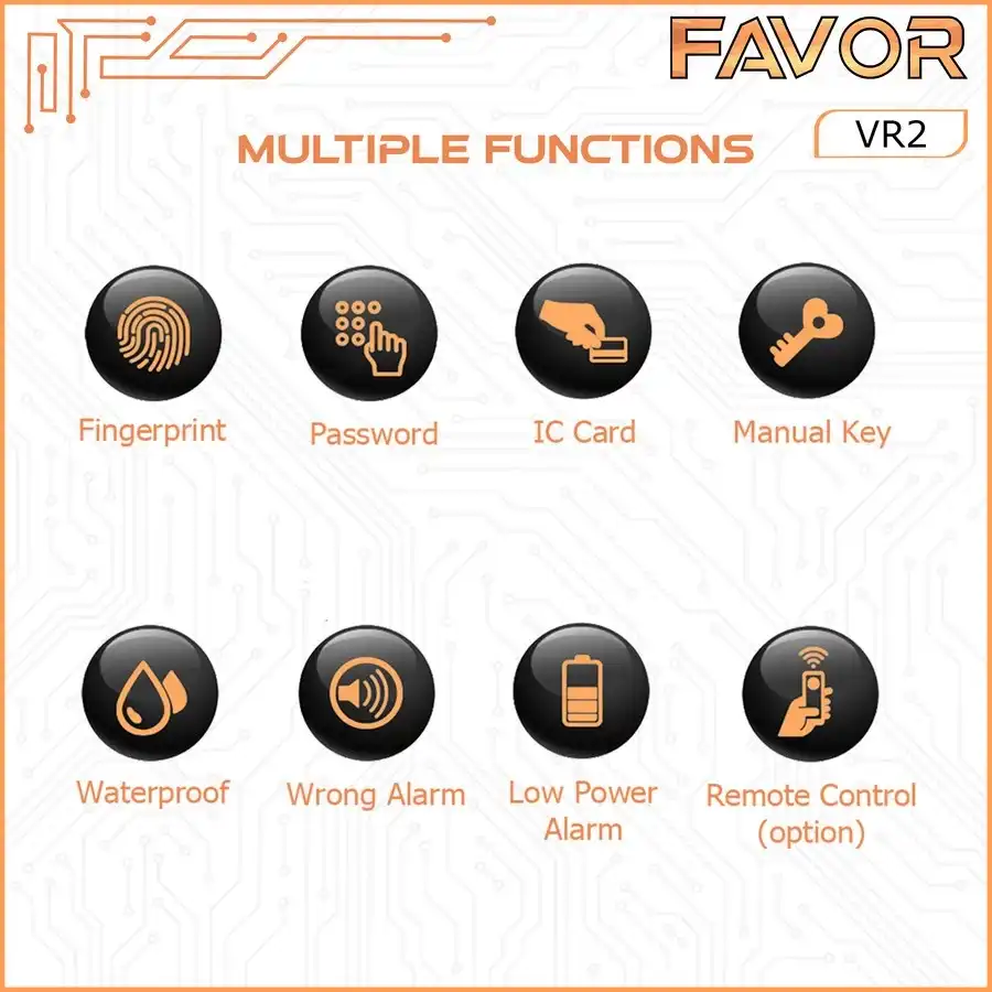 Smart Door Lock Favor VR2 - Kunci Pintu Digital 04