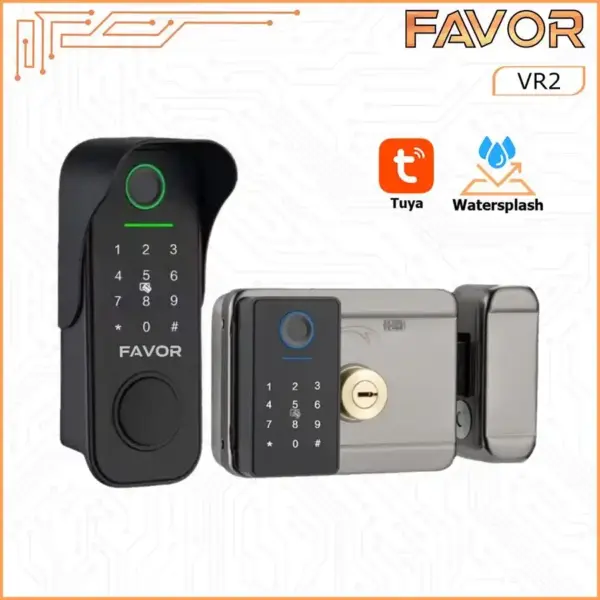 Smart Door Lock - Favor VR2 - Kunci Pintu Digital