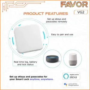 Smart Door Lock Gateway - Favor VG2 02