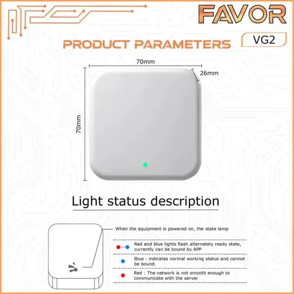 Smart Door Lock Gateway - Favor VG2 03