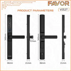 Smart Door Lock Slim - Favor VI52T 04