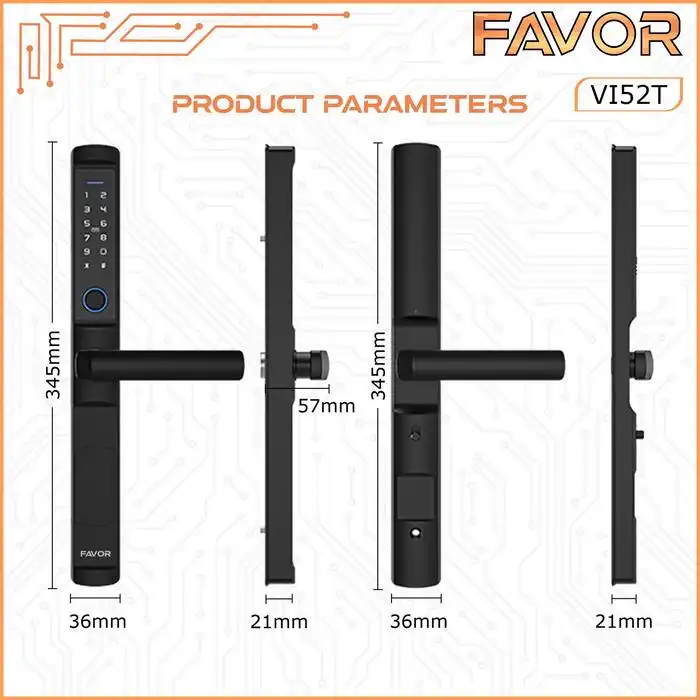 Smart Door Lock Slim - Favor VI52T 04