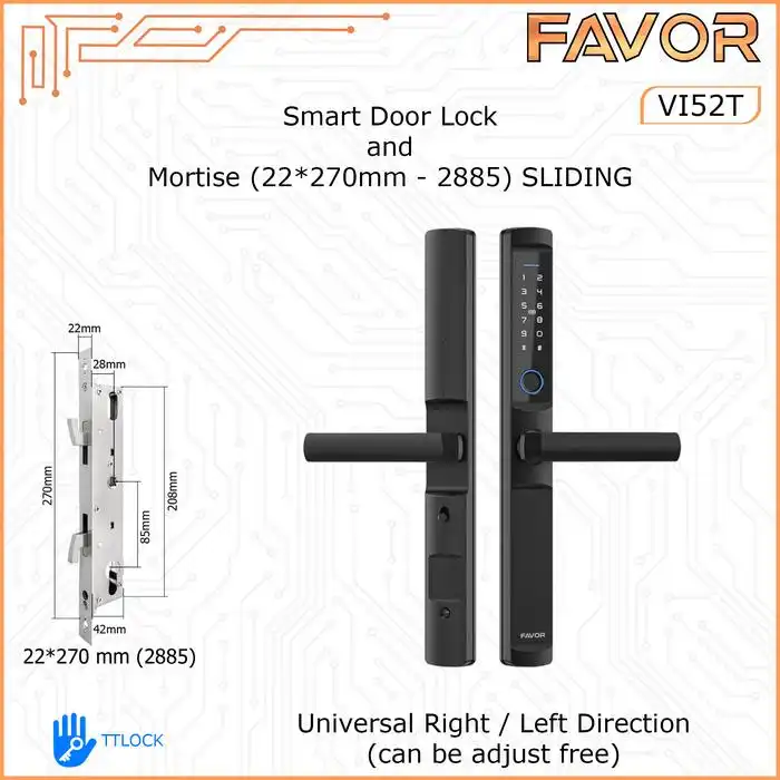 Smart Door Lock Slim - Favor VI52T 10