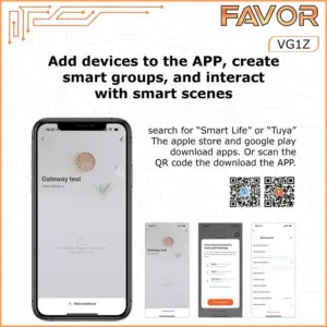 Smart Home Gateway - Favor VG1Z - Tuya Smart Zigbee + BLE 06