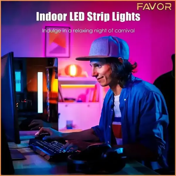 Smart LED strip RGB 5 meter - Favor 04