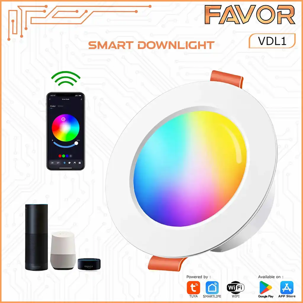 Smart Lamp LED Downlight 15W - Favor 01
