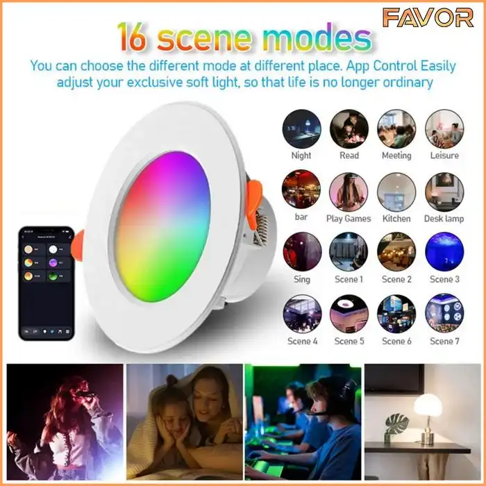Smart Lamp LED Downlight 15W - Favor 05