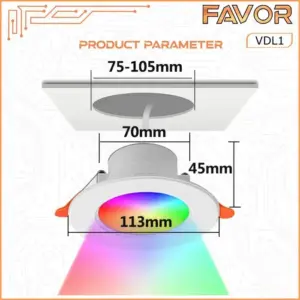 Smart Lamp LED Downlight 15W - Favor 07