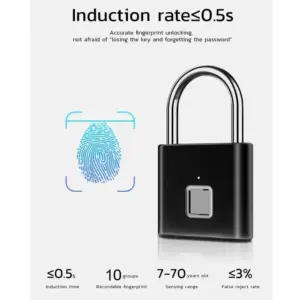Smart Padlock - Favor VC03 - Gembok Pintar Sidik Jari 03