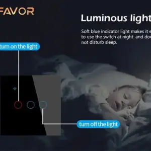 Smart Switch Favor VSW3 - Touch 3 Gang 02
