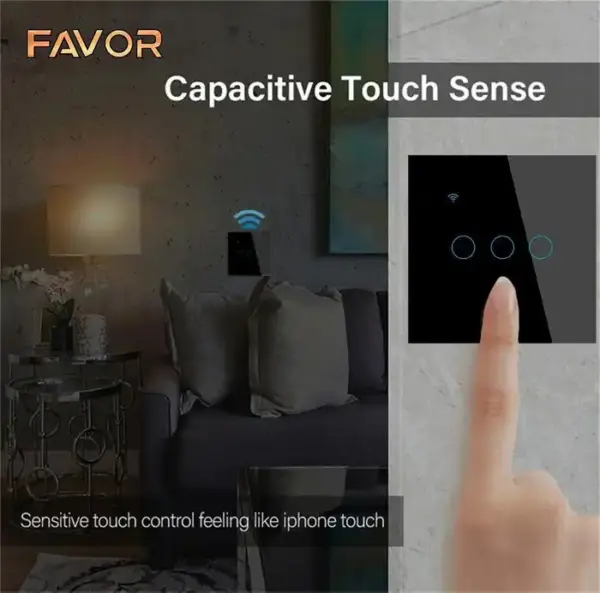Smart Switch Favor VSW3 - Touch 3 Gang 03