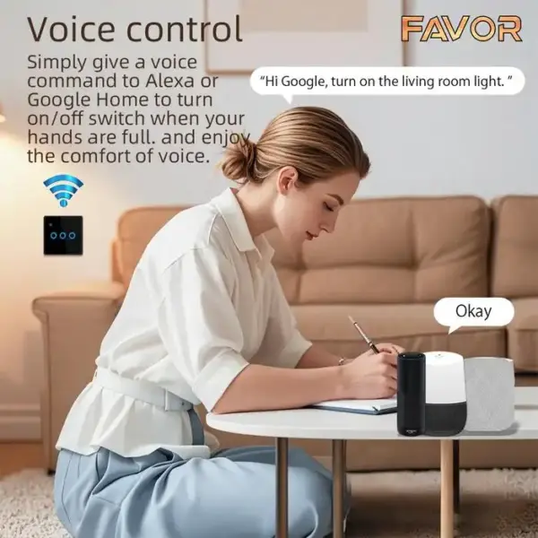 Smart Switch Favor VSW3 - Touch 3 Gang 04