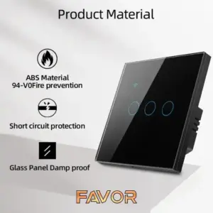 Smart Switch Favor VSW3 - Touch 3 Gang 05