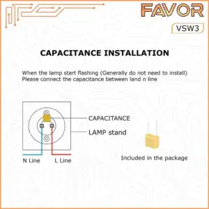 Smart Switch Favor VSW3 - Touch 3 Gang 08