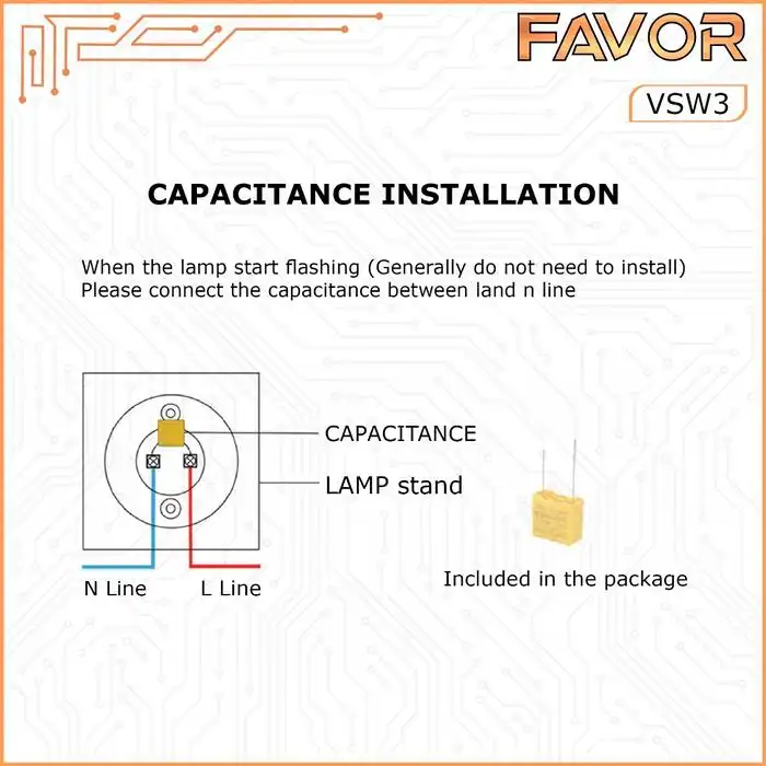 Smart Switch Favor VSW3 - Touch 3 Gang 08
