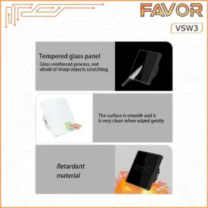 Smart Switch Favor VSW3 - Touch 3 Gang 09