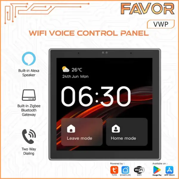Smart Voice Control Favor - Panel Touchscreen 01