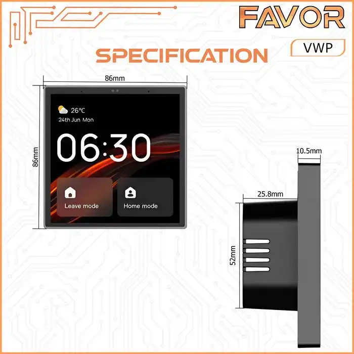 Smart Voice Control Favor - Panel Touchscreen 03